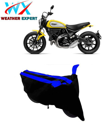 WEATHER EXPERT Two Wheeler Cover for Ducati(Scrambler, Black, Blue)