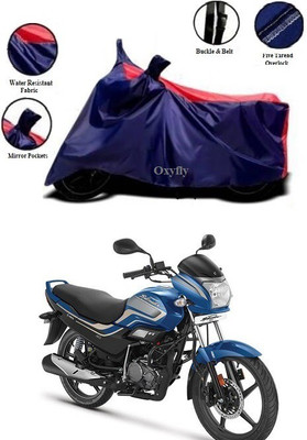 AutoRash Waterproof Two Wheeler Cover for Hero(Splendor, Blue, Red)