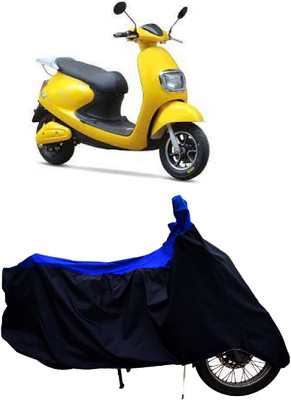 Tricway Two Wheeler Cover for Techo Electra(Emerge, Blue, Black)
