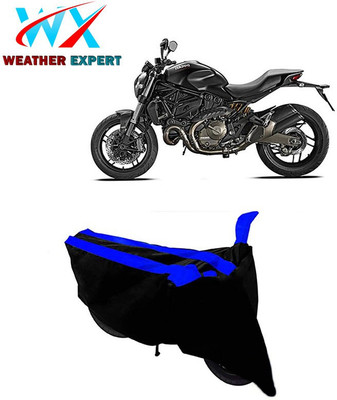 WEATHER EXPERT Two Wheeler Cover for Ducati(Monster 82, Black, Blue)