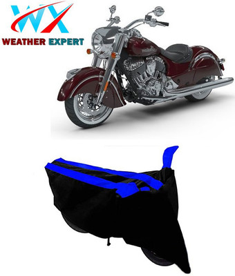 WEATHER EXPERT Two Wheeler Cover for Indian(Chief Classic, Black, Blue)