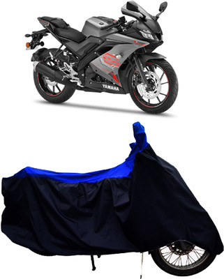 Tricway Two Wheeler Cover for Yamaha(YZF-R15 V3 BS6, Blue, Black)