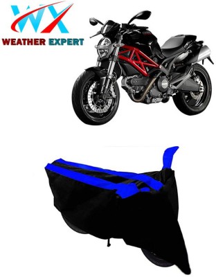 WEATHER EXPERT Two Wheeler Cover for Ducati(Monster 795, Black, Blue)