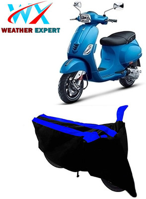 WEATHER EXPERT Two Wheeler Cover for Vespa(Vespa SXL, Black, Blue)