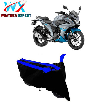 WEATHER EXPERT Two Wheeler Cover for Yamaha(Fazer 25, Black, Blue)
