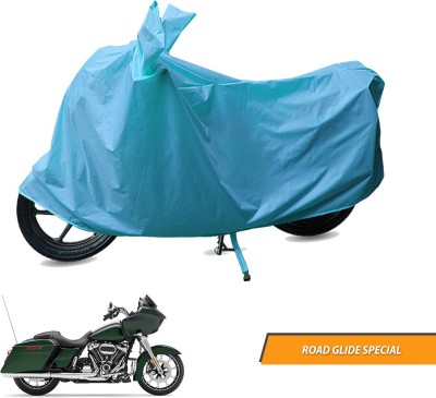 Electronic Buzzzz Two Wheeler Cover for Harley Davidson(Road Glide Special, Blue)