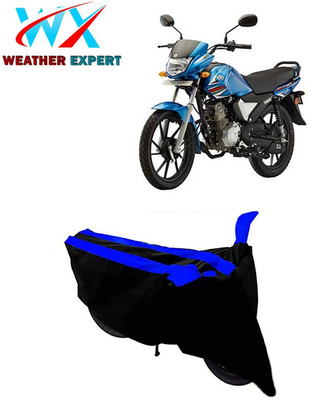 WEATHER EXPERT Two Wheeler Cover for Yamaha(Saluto RX, Black, Blue)