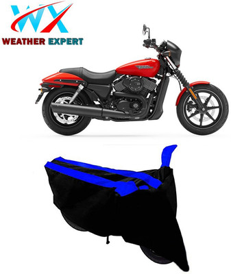 WEATHER EXPERT Two Wheeler Cover for Harley Davidson(Street 750, Black, Blue)
