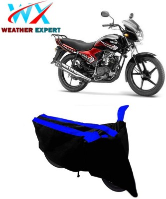 WEATHER EXPERT Two Wheeler Cover for Yamaha(YBR 110, Black, Blue)