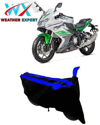 WEATHER EXPERT Two Wheeler Cover for Benelli(302R, Black, Blue)