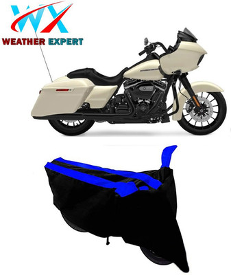 WEATHER EXPERT Two Wheeler Cover for Harley Davidson(Road Glide Special, Black, Blue)