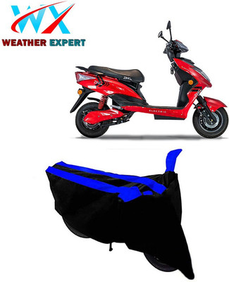 WEATHER EXPERT Waterproof Two Wheeler Cover for Kinetic(Zing, Black, Blue)