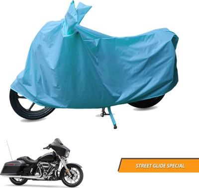 Electronic Buzzzz Two Wheeler Cover for Harley Davidson(Street Glide Special, Blue)