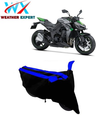 WEATHER EXPERT Two Wheeler Cover for Kawasaki(Z1000, Black, Blue)