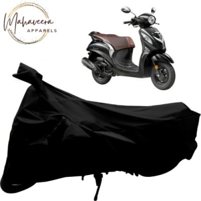 Mahaveera Waterproof Two Wheeler Cover for Yamaha(Fascino, Black)