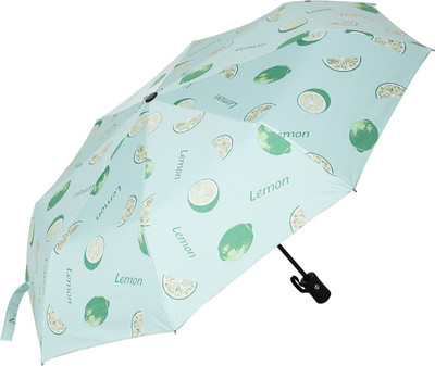 KEKEMI 3 Fold Automatic Sun & Rain Umbrella(Green)