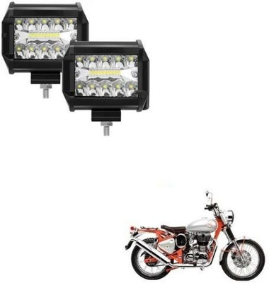 AUTOGARH 18 LED Fog Lamp Unit For Royal Enfield Bullet Trials 350 Headlight Car, Motorbike LED for Royal Enfield (12 V, 54 W)(Bullet Trials 350)