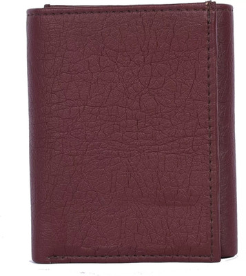 ISAAK Men Casual Brown Artificial Leather Wallet(4 Card Slots)