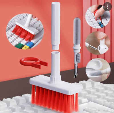 PKK TRADERS Nylon Wet and Dry Brush(Red, White)