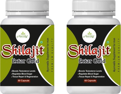naturalyf Shilajit Extra gold Resin Supports Strength, Stamina And Energy For Men&Women(Pack of 2)