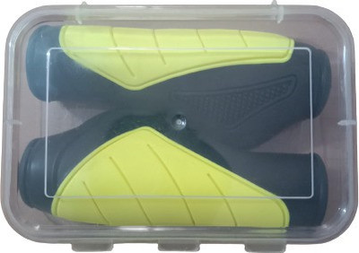 Venues Rubber Round Grips for Bicycle Road MTB Bike Handlebar (Pack of 2, Green) Bicycle Handle Grip(13 cm)