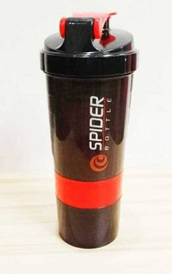 Zskoo Collection 500 ml Plastic Shaker(Pack of 1, Red)