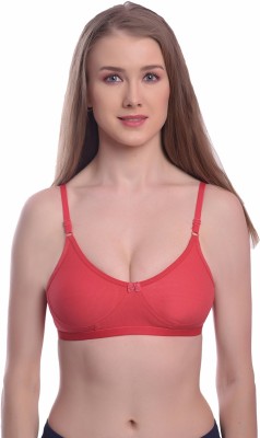 ELINA Women T-Shirt Non Padded Bra(Red)