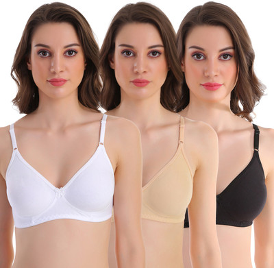 POOJA RAGENEE Women Full Coverage Non Padded Bra(Multicolor)