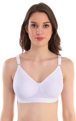 POOJA RAGENEE MOLDED BRA Women Full Coverage Non Padded Bra(White)
