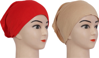 MONATI Solid Beanie Cap(Pack of 2)