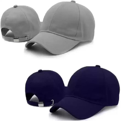 Brostin Self Design Sports/Regular Cap Cap(Pack of 2)