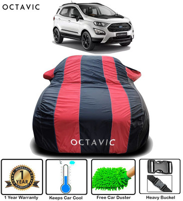 octavic Car Cover For Ford Ecosport (With Mirror Pockets)(Red)