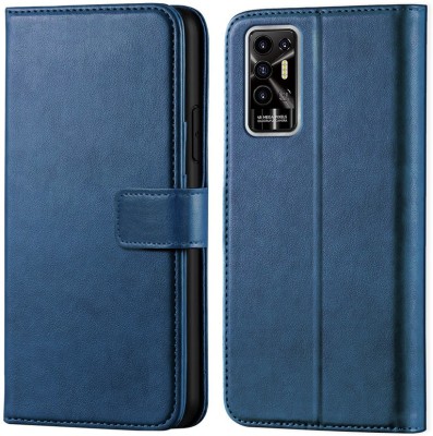 ponyta Flip Cover for Tecno Pova 2(Blue, Dual Protection, Pack of: 1)
