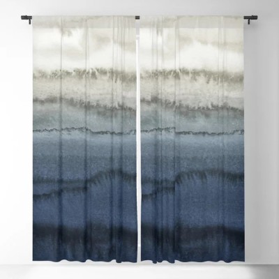 MF 153 cm (5 ft) Polyester, Silk Room Darkening Window Curtain (Pack Of 2)(Printed, Grey)