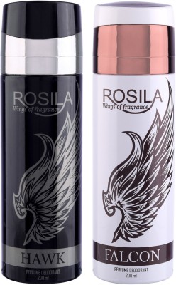 Rosila Hawk and Falcon Good Morning Freshness Body Spray  -  For Men & Women(400 ml, Pack of 2)