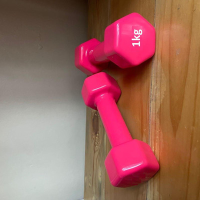 LCARNO dumbbells set for women 1kg pink Fixed Weight Dumbbell(1 kg)