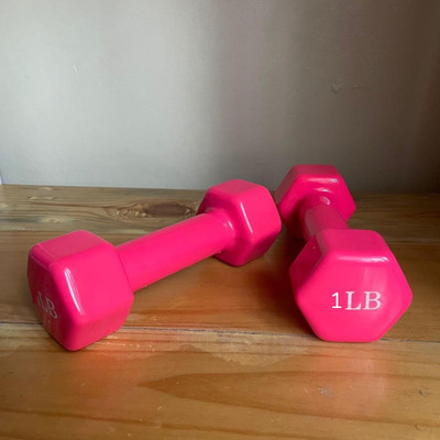 LCARNO dumbel 1kg pair for women Fixed Weight Dumbbell(1 kg)