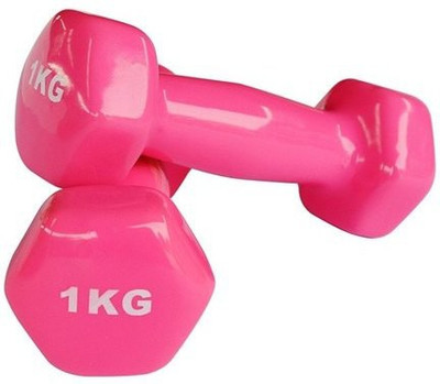 LCARNO dumbbell for women for home exercise Fixed Weight Dumbbell(1 kg)
