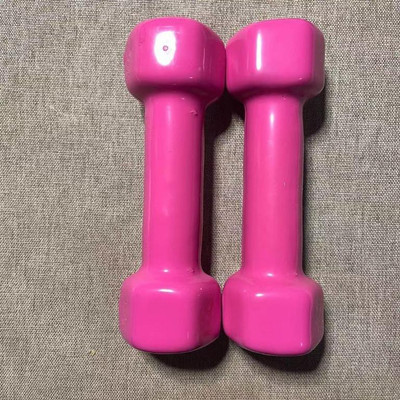 LCARNO dumbbells set vinyl Fixed Weight Dumbbell(1 kg)