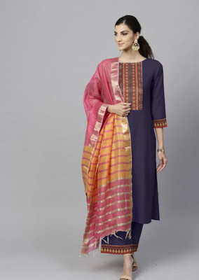 CreationRajvi Women Kurta Pant Dupatta Set
