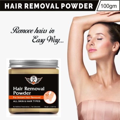 7 FOX Pure Hair Removal Powder Three in one Use For Powder D-Tan Skin, Removing Hair- Powder(100 g)