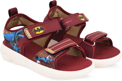 CAMPUS Batman Boys Velcro Sports Sandals(Red , 3 - 4 Years)