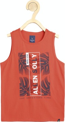 Allen Solly Vest For Boys Pure Cotton(Red, Pack of 1)