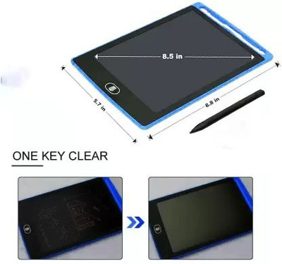 ALORNIS Portable LCD Writing Pad Board Slate Drawing Tablet Record Notes Digital Notepad(Multicolor)