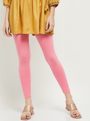 MAX Ethnic Wear Legging(Pink, Solid)