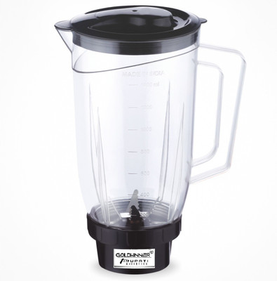 Goldwinner Unbreakable Juicer Jar for Mixer Grinder Transparent Plastic without filter Mixer Juicer Jar(1500 ml)