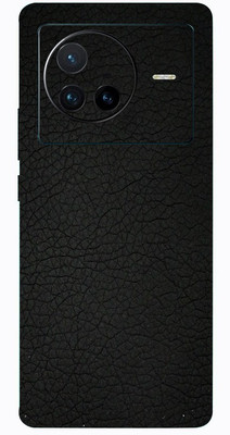 BugguSkin VIVO X80 5G Mobile Skin(Ultra Super Black Leather Skin With High Matte Finish.)