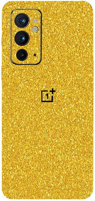 AsSkin OnePlus 9R T Mobile Skin(Ultra Super Golden Glitter Skin With High Gloss Finish).)