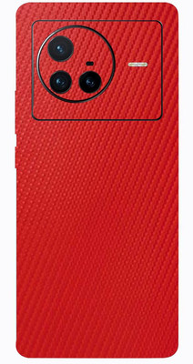 BugguSkin VIVO X80 5G Mobile Skin(Ultra Super Red Carbon Fiber Skin With High Matte Finish.)