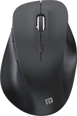 Portronics Toad 24, POR 1611 /Ergonomical,6 Button Design,Runs on 2 AA Battery,Upto 1600DPI Wireless Ambidextrous Optical Mouse(2.4GHz Wireless, Black)